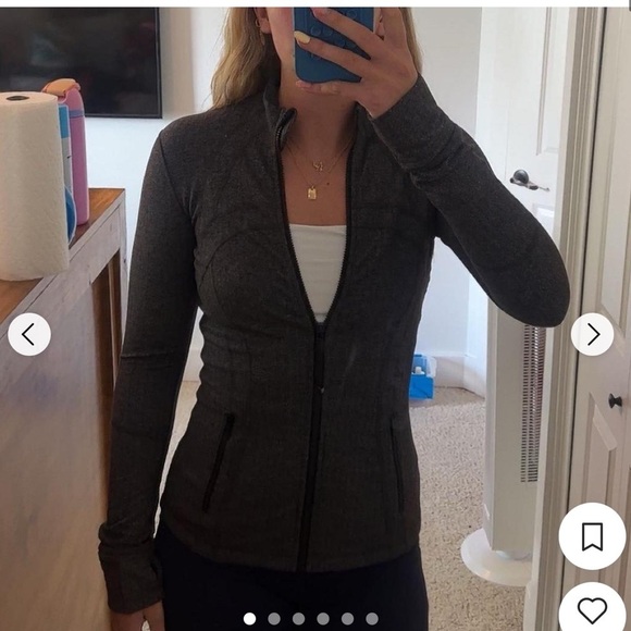 Lululemon women’s define grey jacket size 8 - Picture 2 of 14